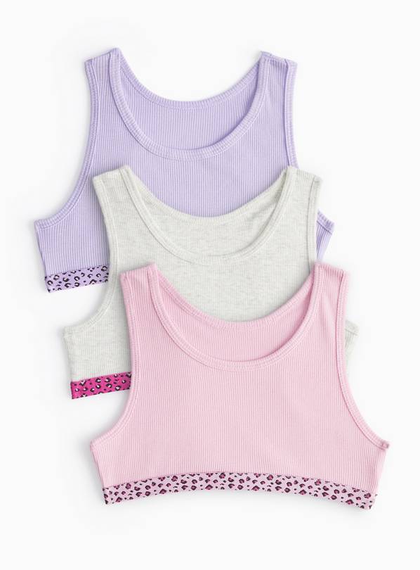 Leopard Crop Top 3 Pack 5-6 years